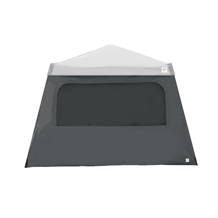 E-Z Up Sidewall, w/ Mesh Window, 12' W x 12' H, Steel Gray, Angled Leg SW3MW12SGAL